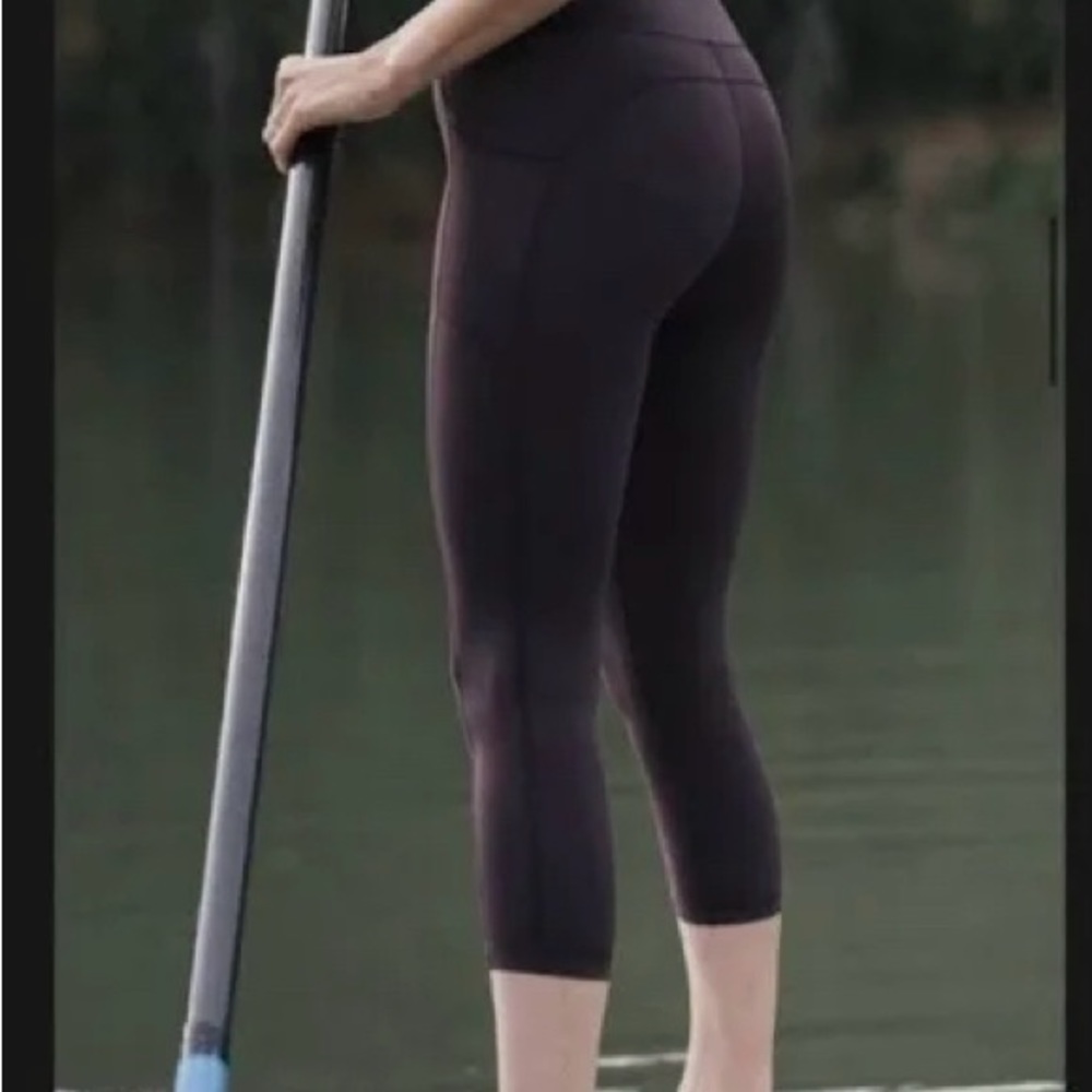 Zyia brilliant wine leggings crop